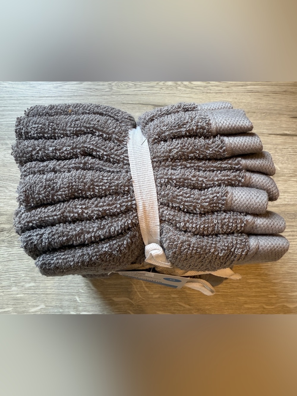 100% Cotton Washcloths Gray Room Essentials Green OEKO-TEX - Picture 3 of 7